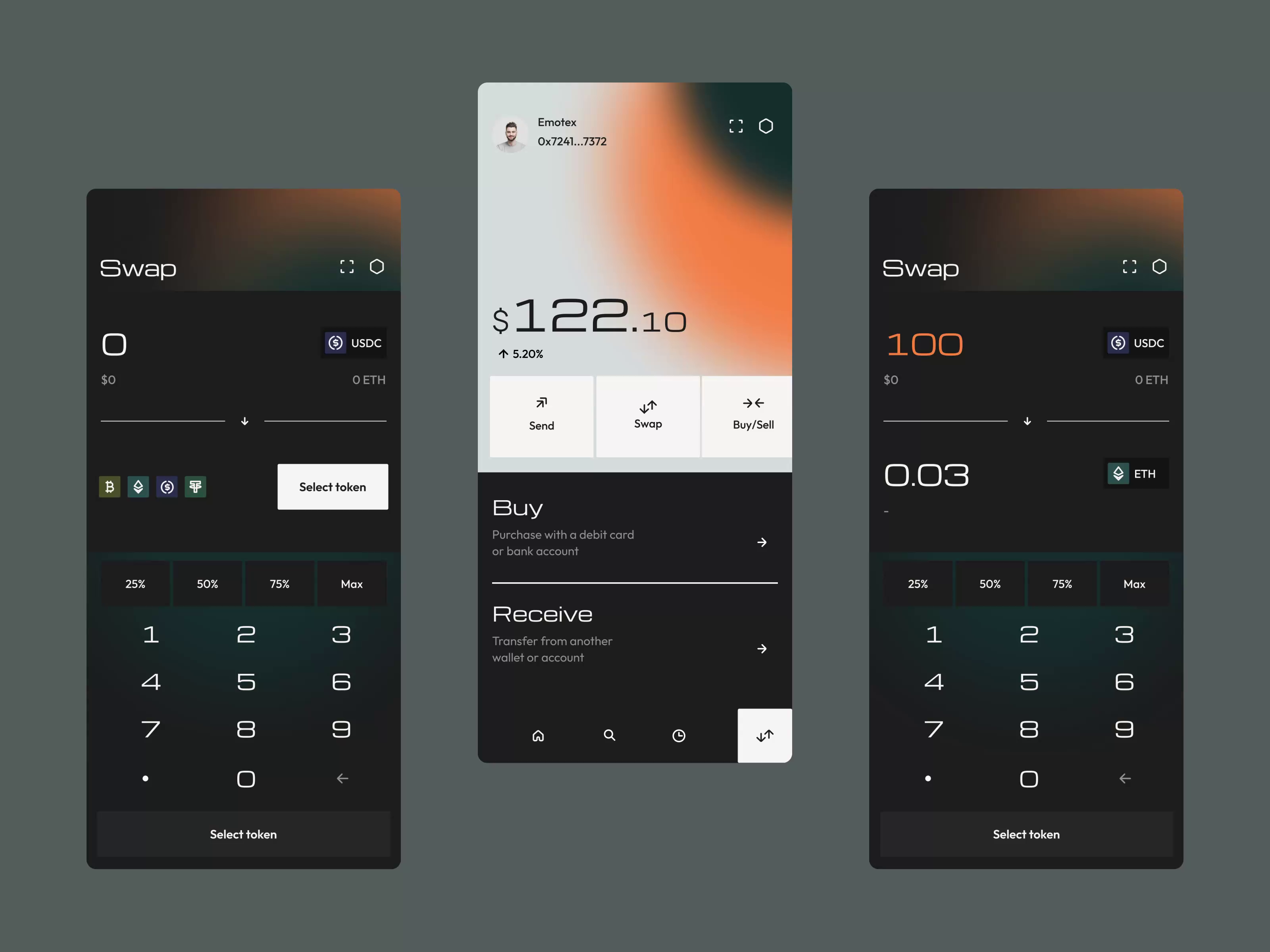 Example of Crypto wallet