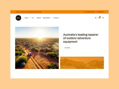 Repairer of Outdoor Equipment adventure clean minimalist shopify ui website