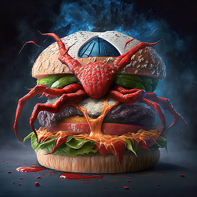 spiderman burger 3d animation branding design graphic graphic design illustration logo photoshop ui