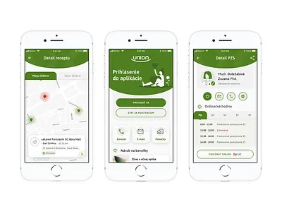 UNION Zdravotná poisťovňa animation app branding design health illustration medical minimalistic motion graphics ui ux web