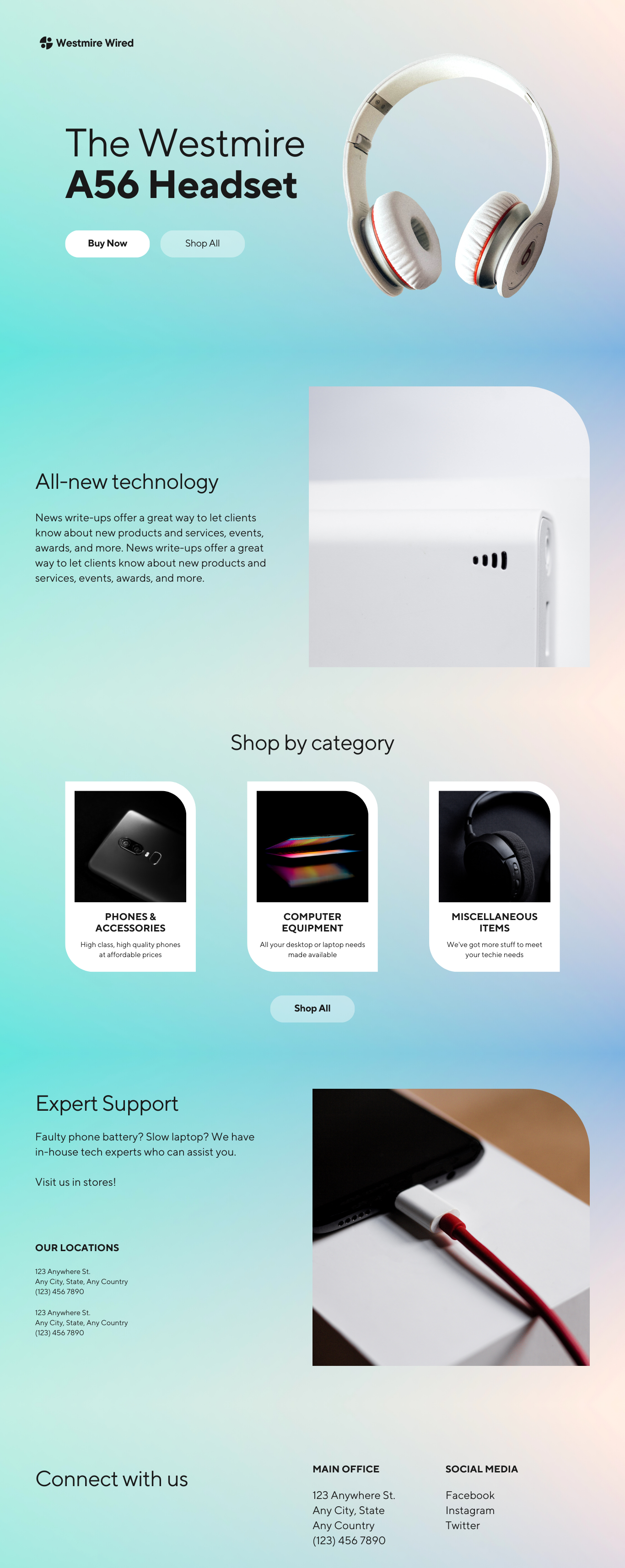 Tech Meets Minimalist Luxury 🎧 graphicdesign interfacedesign landingpagedesign minimalistdesign techlifestyle uigradient webdesigner