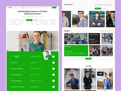 Software Agency Website branding design figma landingpage software agency ui uiux