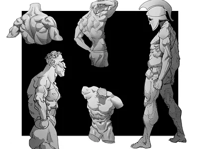 Figure Studies 2 anatomy art art drawing cartoon cartoon illustration cartooning character design design figure drawing illustration procreate