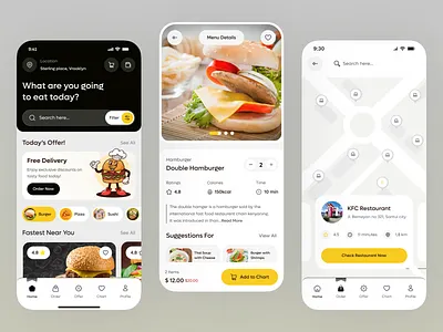 Food Delivery App UI — Order, Track & Enjoy Effortlessly 2026 trends app design delivery app food app food delivery food delivery app food ordering food ordering app food service app food tech foodie app mobile mobile app mobile app design online food order status tracking product design restaurant app restaurant detail page restaurant ordering app