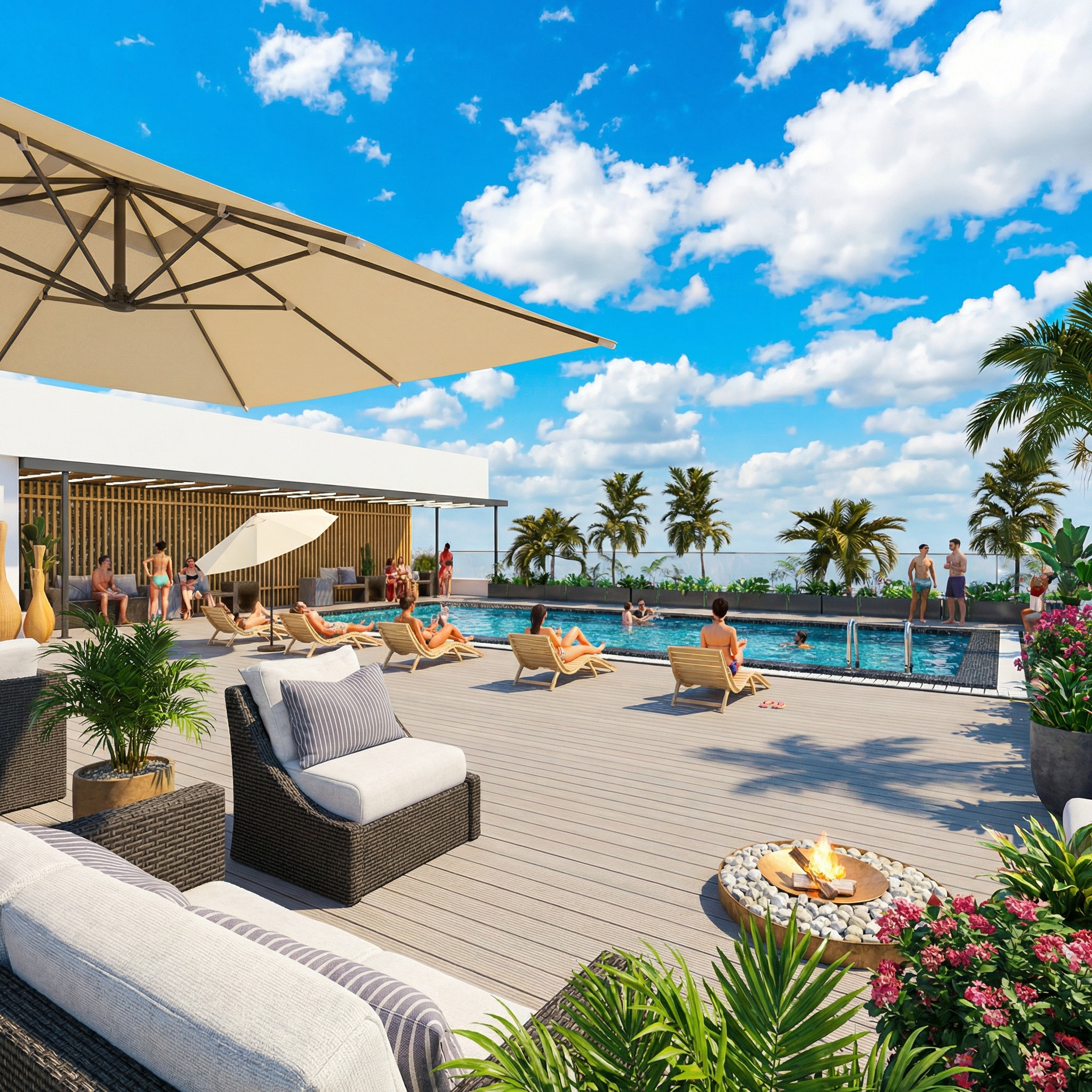 3d visualization Swimming Pool 3d