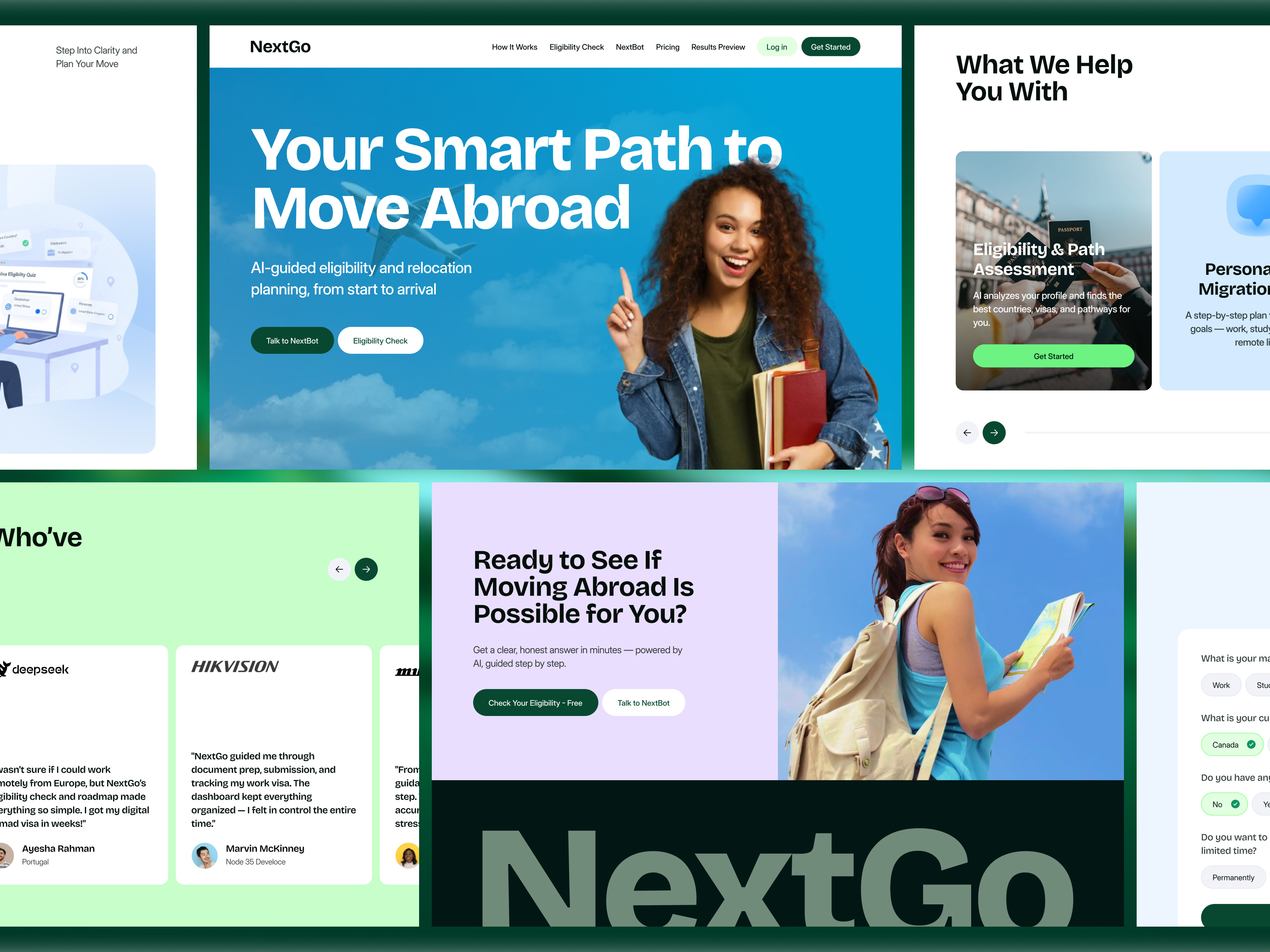 Example of Landing Page & Website UI Design
