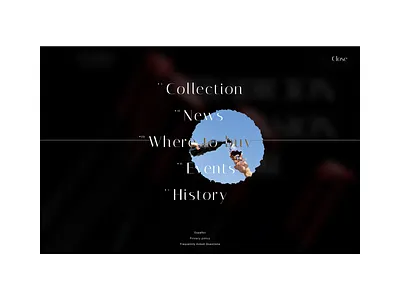 Wine website menu black experiment experimental figma history menu red serif ui web menu website website menu wine wine website