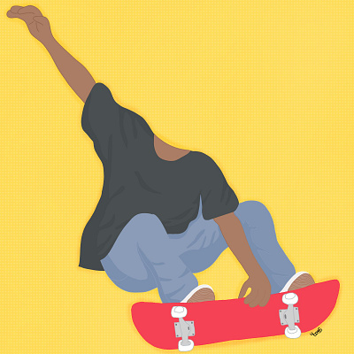 Skateboarding graphic design illustration skateboard