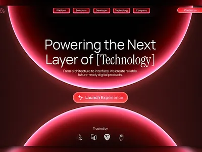 futuristic Saas hero section dark mode hero section saas ui web design