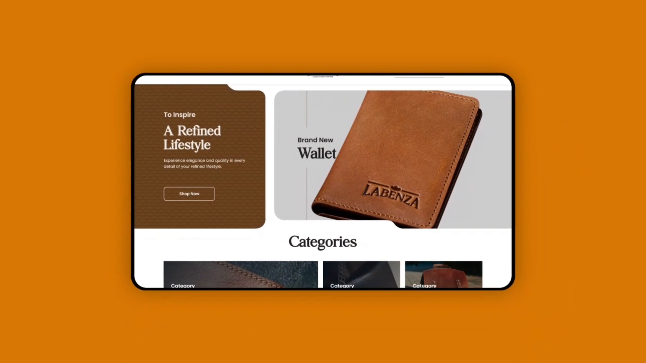 Example of Ecommerce Website Mobile App Design 