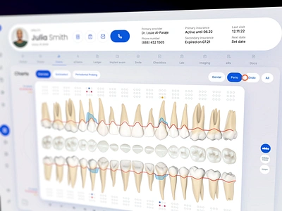 Dental Management System ai animation branding dashboard data dental dental dashboard design designer doctor app health app illustration interface management system redesign responsive slider teeth ui ux