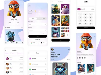 NFT Mobile App UI
