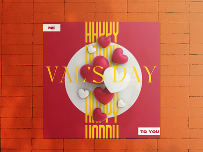 VAL'S DAY design graphic design typography