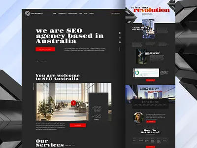 SEO Agency Website — Corporate Marketing website agency website analytics dashboard bold typography branding business website case study layout conversion design corporate website dark ui digital marketing landing page lead generation marketing ui marketing website modern web seo agency ui design ux design web design website design