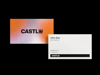Castle - Brand Collateral Design adobe illustrator bitcoin brand collateral brand identity branding business card clean corporate identity crypto fintech gradient graphic design halftone modern pattern design photoshop print design professional stationery visual identity