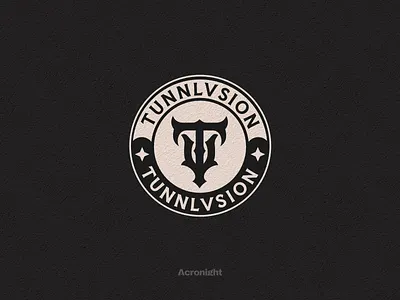 TV Custom Logo Monogram For Clothing Brand branding dribbble gothic gothic monogram graphic design logo logo badge logo brand logo gothic logo identity logo monogram logo preview