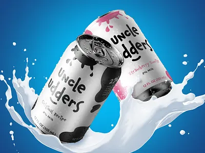Uncle Udders Milk branding design graphic design illustration logo mockup packaging packaging design product product design typography vector