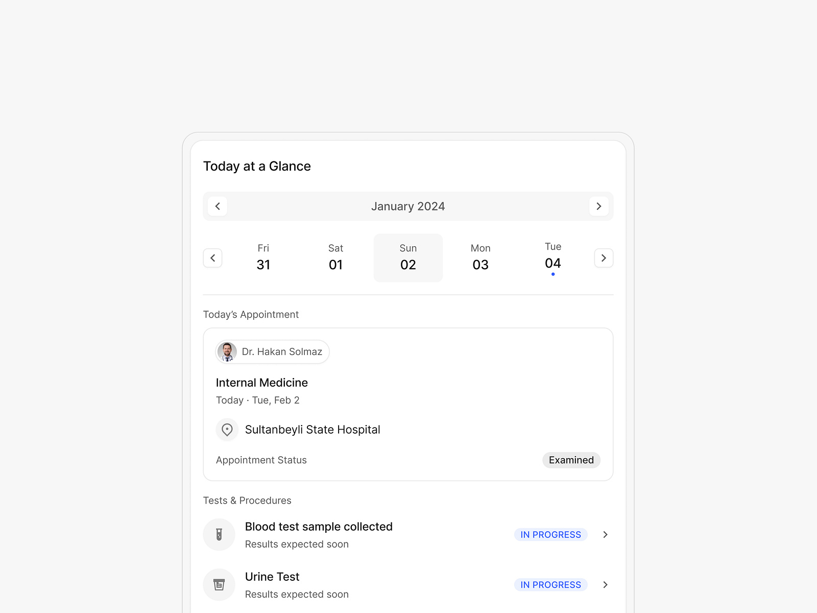 Daily Overview Card by edanur çakmak on Dribbble
