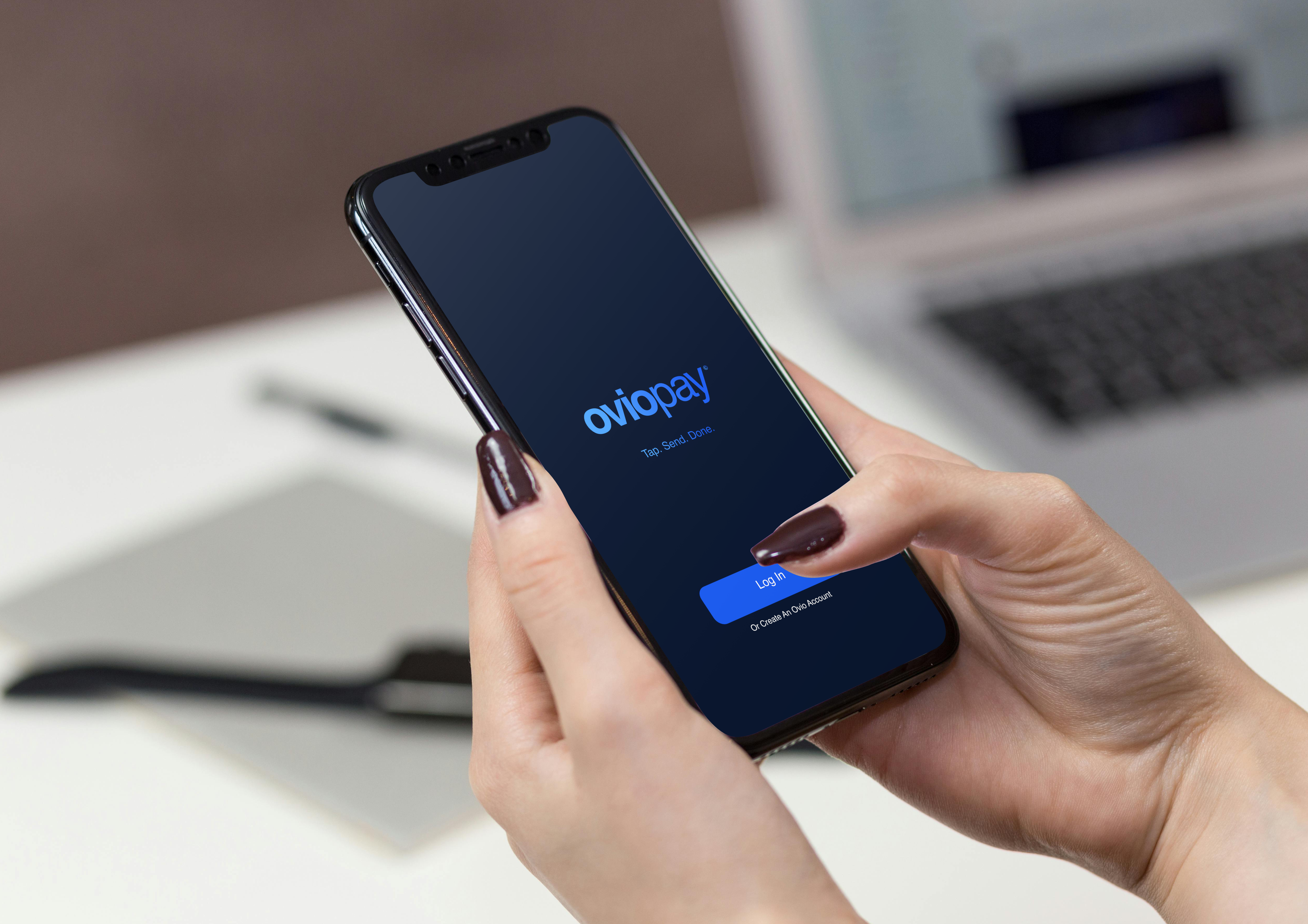OvioPay© branding fintech logo payment
