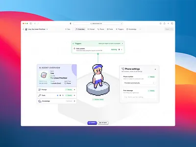 Agent management screen