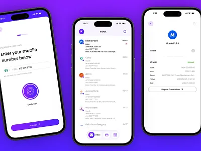 Finabox - Secure app for real-time bank notifications b2b fintech banking tech cyber security digital banking financial messaging fintech infrastructure fraud prevention inbox secure communications transaction alerts