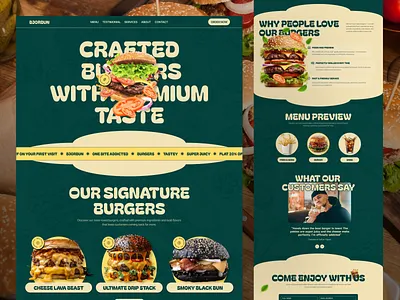 Food Restaurant Website clean layout design digital menu food branding food design food landing food website landing page modern restaurant restaurant design restaurant landing restaurant ui ui ux website website design