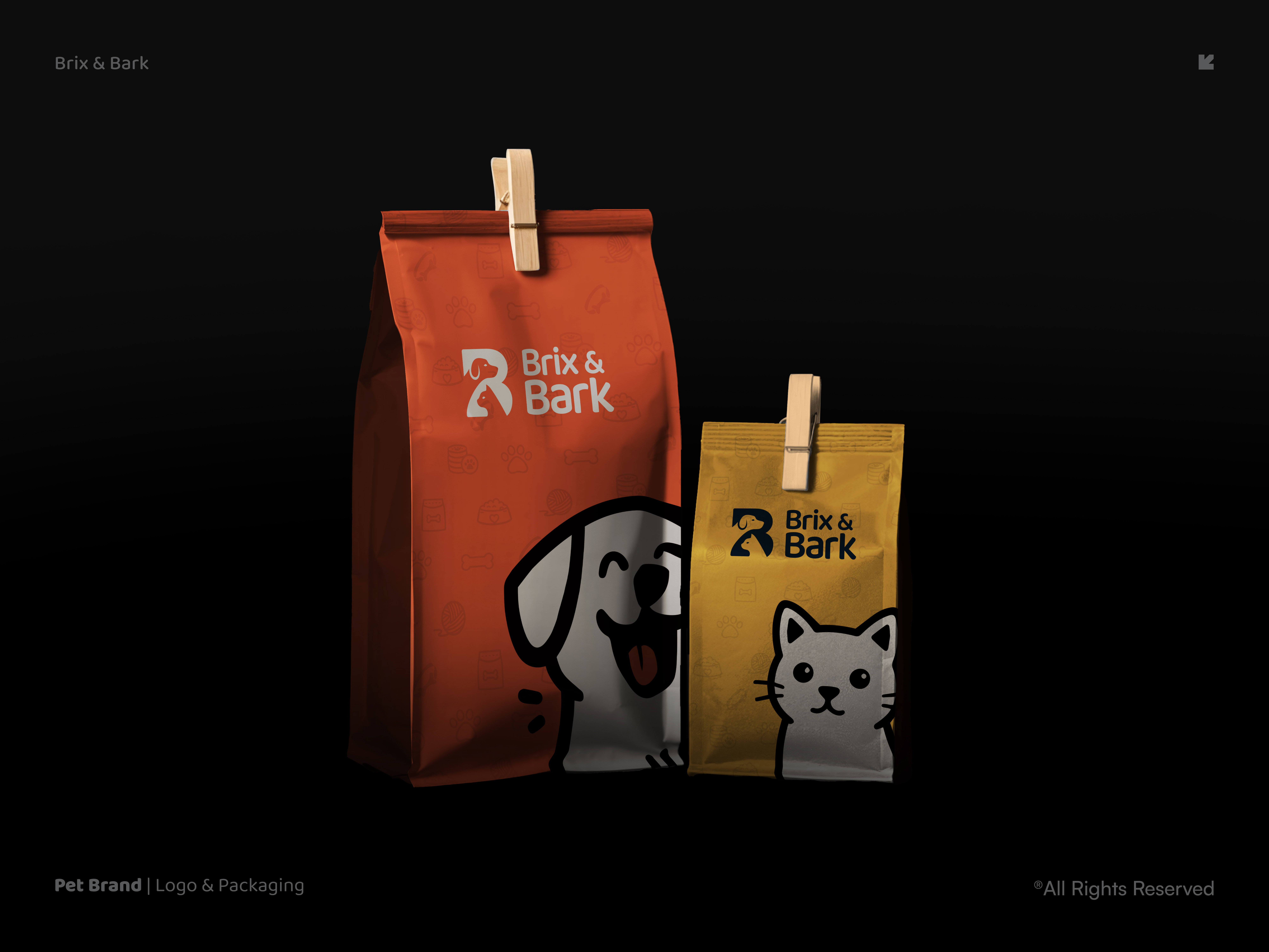 Brix & Bark, Pet Logo, Packaging & Branding Design