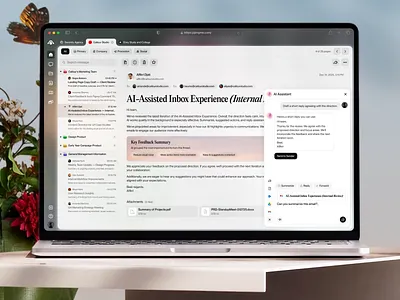 Pingme ⎻ AI Email Assistant aesthetic ai ai assistant ai productivity ai summary automation callour dashboard email email assistant email client email productivity glass ui inbox minimalist product design saas smart inbox ui web design workflow