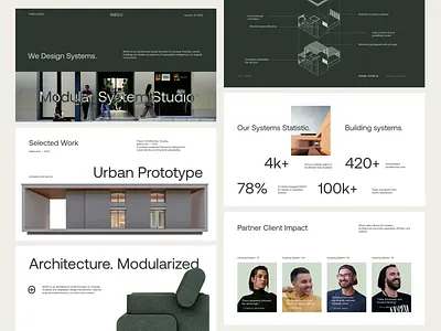 Modu - Architecture Studio Pitch Deck animation architect architecture brand brand identity branding design graphic design green house logo minimalist modern motion graphics pitchdeck presentation simple studio system vektora