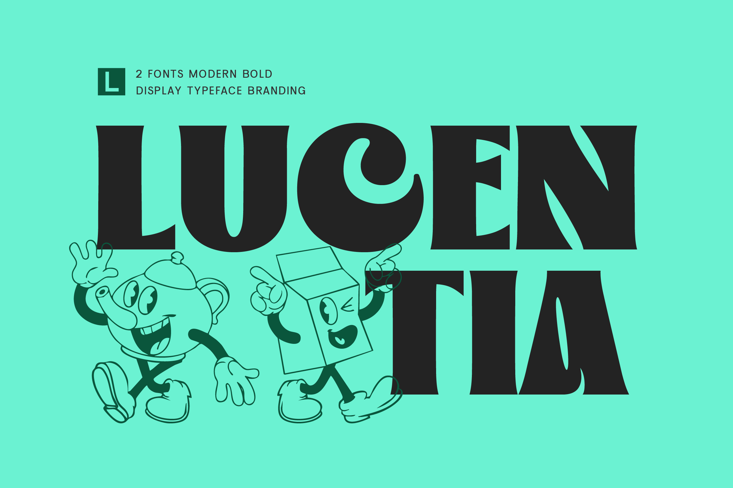 Lucentia — Modern Bold Display Typeface for Confident Branding bold branding clean display display font futuristic graphic headline logo logo font modern poster professional sans serif tech