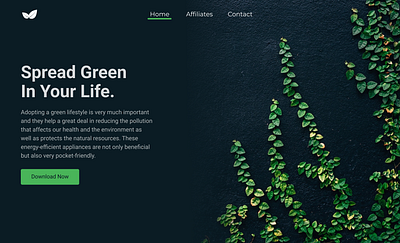 Green Life Demo Landing Page