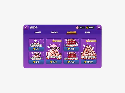 Tinies - Mobile game shop crypto figma game graphic design light mobile ui ux web3