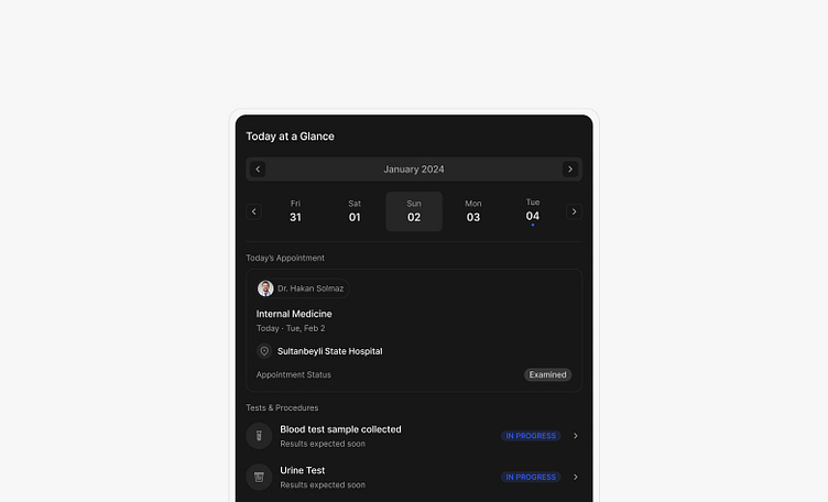 Daily Overview Card by edanur çakmak on Dribbble