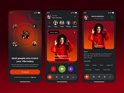 Dating App Design app design chatting dating app dating app ui dating app ui ux dating mobile app love app match finder matchmaking app messenger app mobile app design online dating app relationship app social dating ui ux design