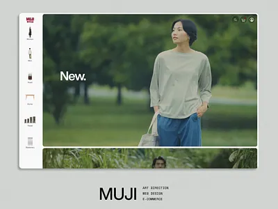 MUJI animation ecommerce figma prototyping ui web design web development