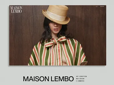 Maison Lembo animation ecommerce figma ui uiux ux web design web development