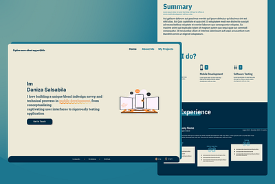 Personal Portfolio - Website portfolio typography ui ux website