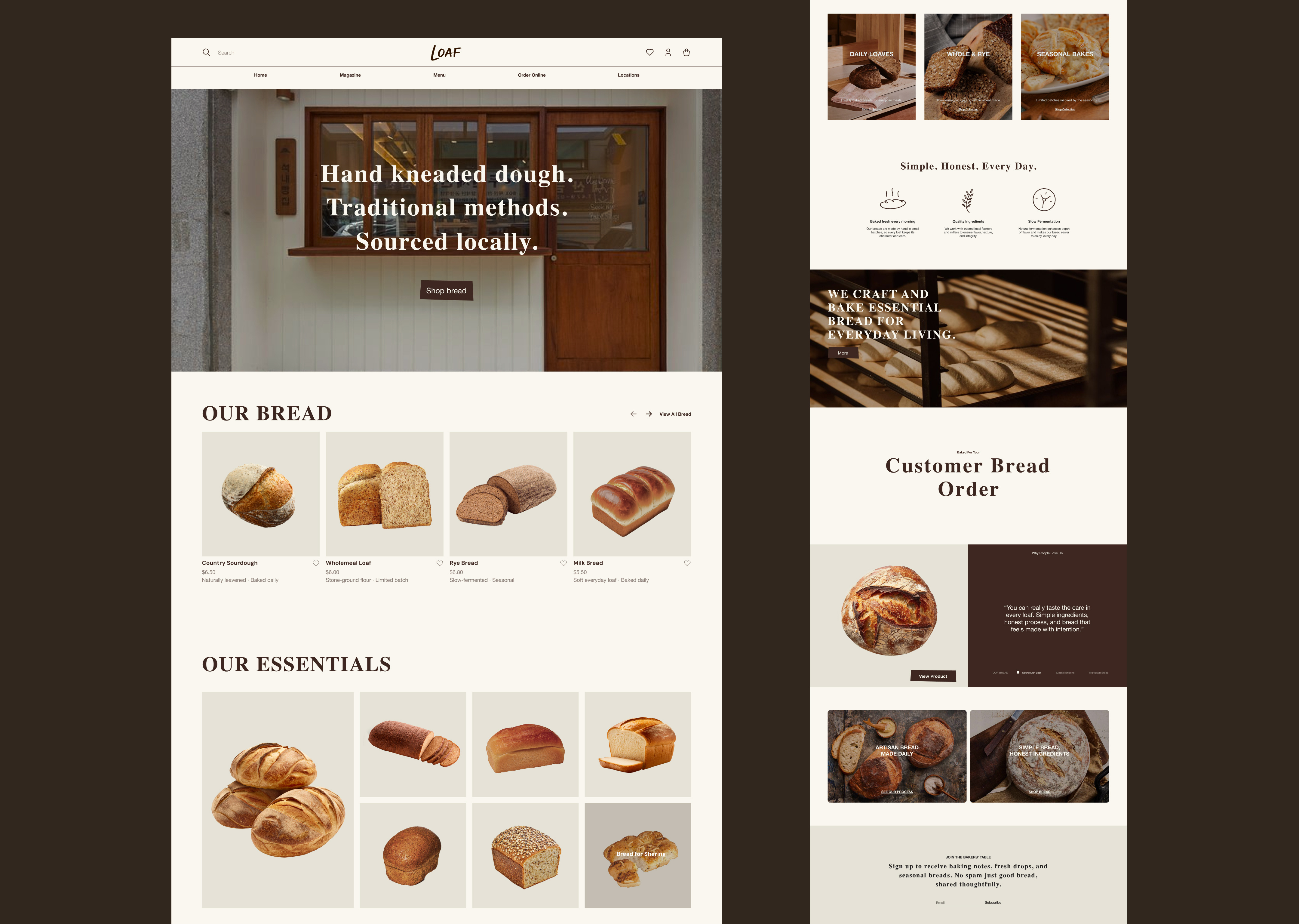 Example of Landing Page & Website UI Design