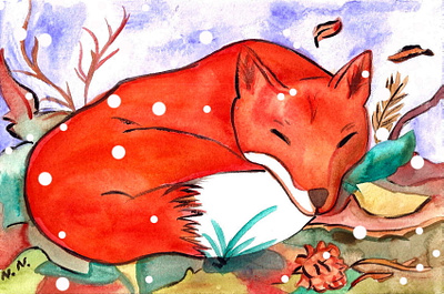 Sleeping Fox funny