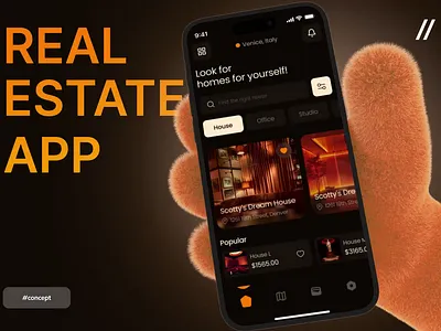 Real Estate Mobile iOS App Design ai ai bot android app app design assitant chatbot dashboard dashboard design design gps ios map mobile mobile app product design real estate app rental a[[ ui ux