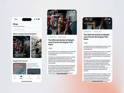 Blog Reading Experience App UI · Clean Mobile UX articlelayout blog blogs blogsdetail blogui cleanui contentdesign editorialdesign figma figmadesign mobileblog mobileux productdesign readingexperience ui uidesign uiux uxdesign