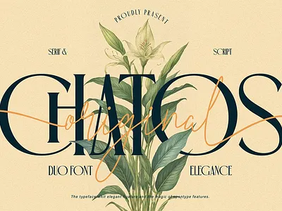 Chatos Original beauty font branding classic custom font duo font editorial font elegant font fashion font feminine font font font design font style free font logotype modern romantic font script font serif font wedding font wedding invitation