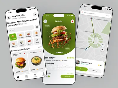 BiteDash — Food Delivery App Concept