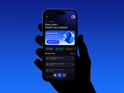 AI Chatbot App ai app ai assistant app ai chat app ai chatbot ai chatbot app ai mobile app ai technology app ui artifical intelligence artificial inteligent app chat interface chatbot ui chatting app fintech ui messaging app ui mobile app mobile app design saas app design ui ux ui