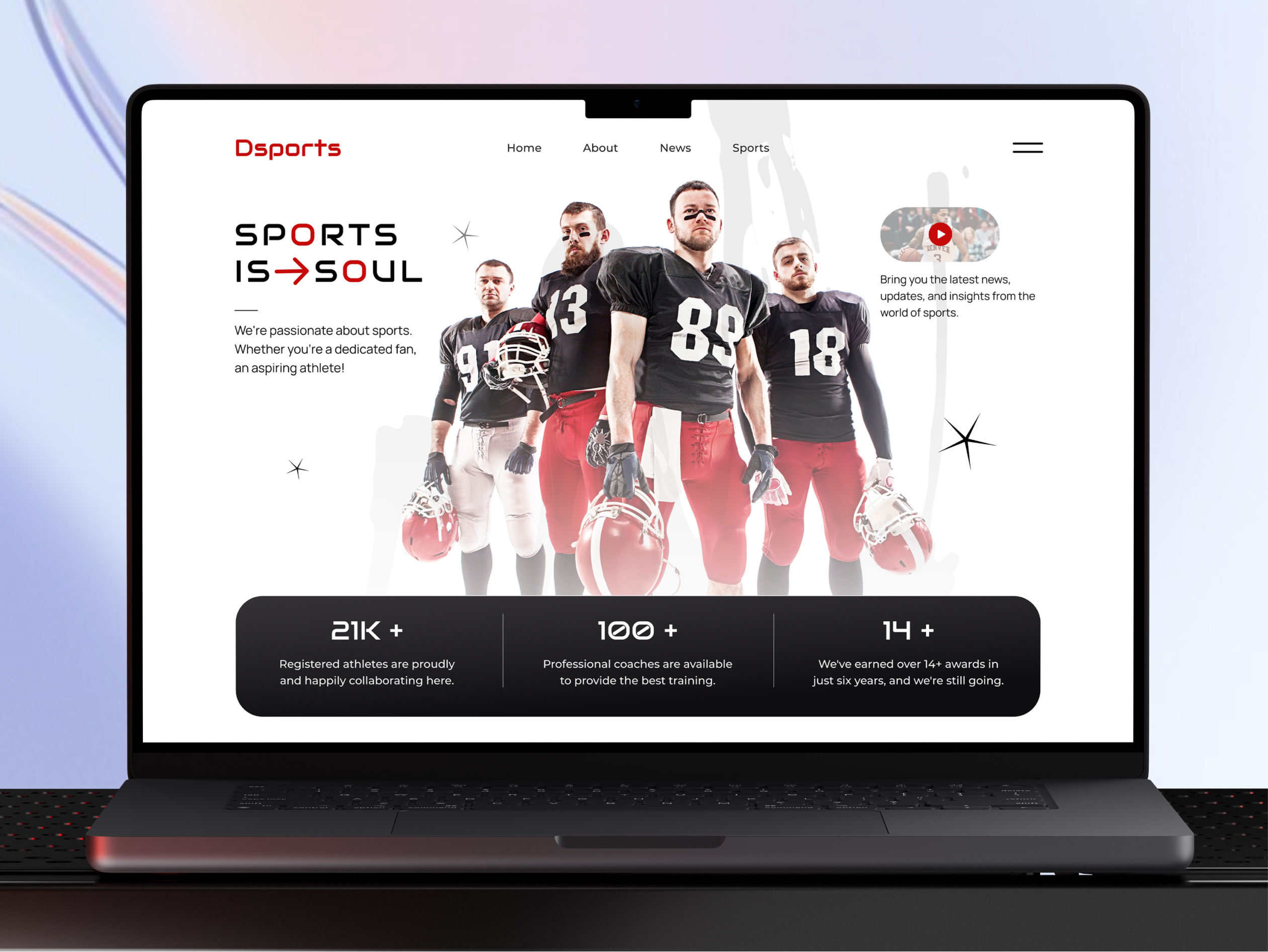 Sports Coaching & Training Website Design academy athletics basketball basketball training website coaching coaching website landing page personal coach sports sports coaching sports landing page sports website tennis lessons training training website ui design uiux design ux design web design website