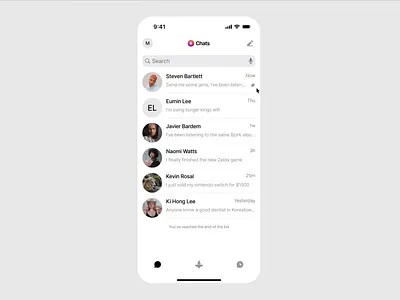 New message flow