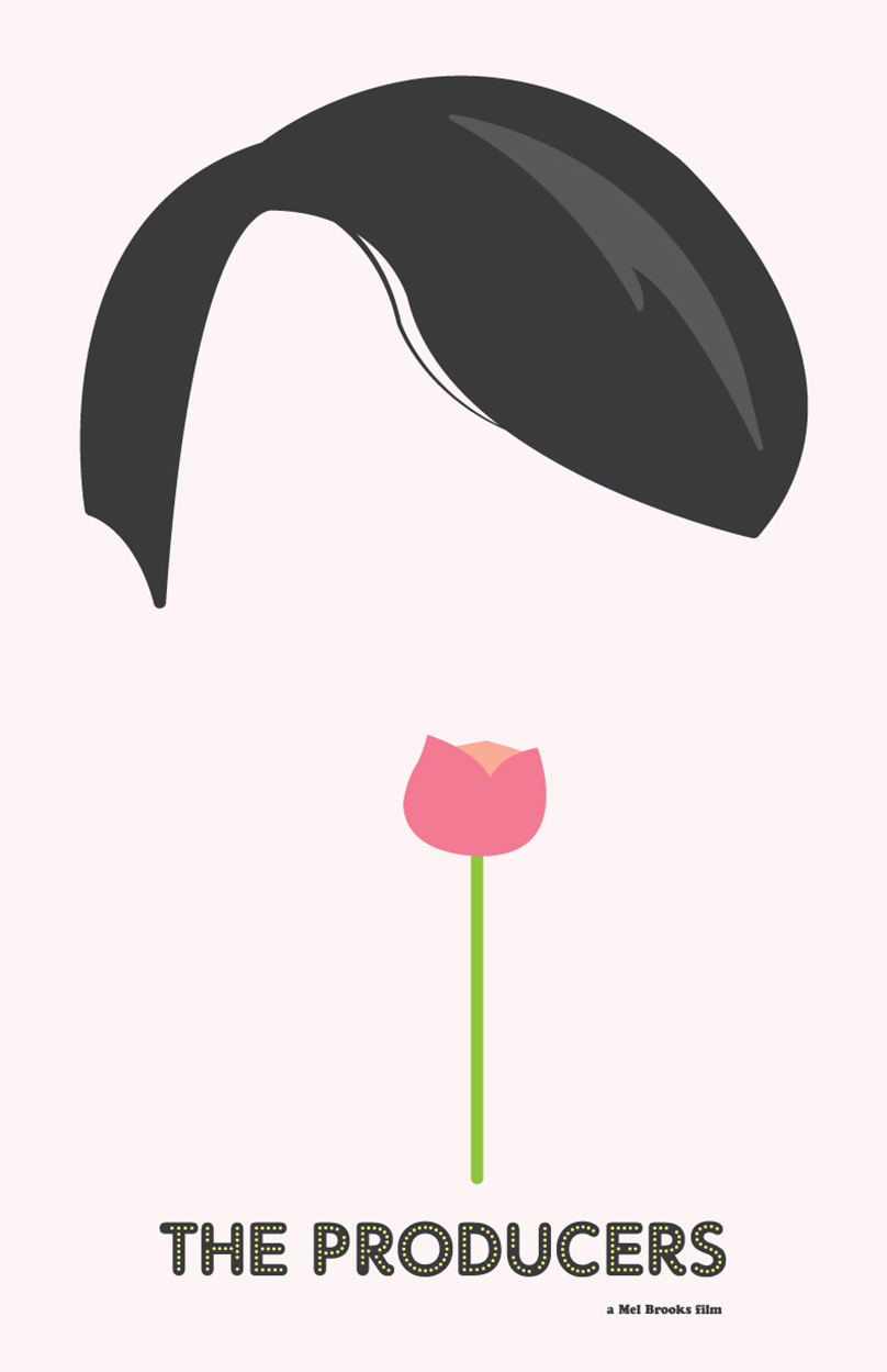 The Producers brooks design film flat graphic design mel movie poster producers springtime