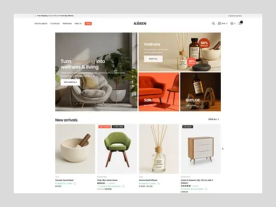 Shopify Modern Home, Furniture & Wellness E-commerce Website ecommerce ecommerce website furniture website landing page shopify shopify design shopify ecommerce shopify furniture shopify interior design shopify store shopify store design shopify website ui ux web design