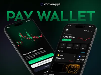 PayWallet – Crypto Trading Mobile App UI/UX Design app design crypto app figma financial app fintech design fintech ui graphic design mobile app mobile app design mobile ui trading app trading platform ui ui design ui ux design uiux ux wallet app website