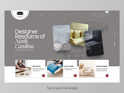 Furniture Hero Header creative design design furniture furniture landing page landing page ui ux web web design